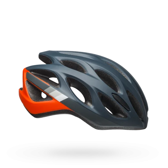 Bright MTB vest-Bell Draft Road Helmet - Speed Matt Slate-Gray-Orange - 2019