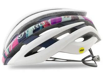 Pro-level leg straps-Giro Ember MIPS Road Helmet - Womens - Matt White-Floral