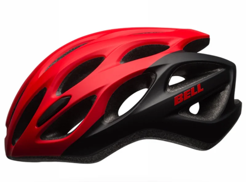 Cooling bike undershirt-Bell Draft Road Helmet - Matt Red-Black