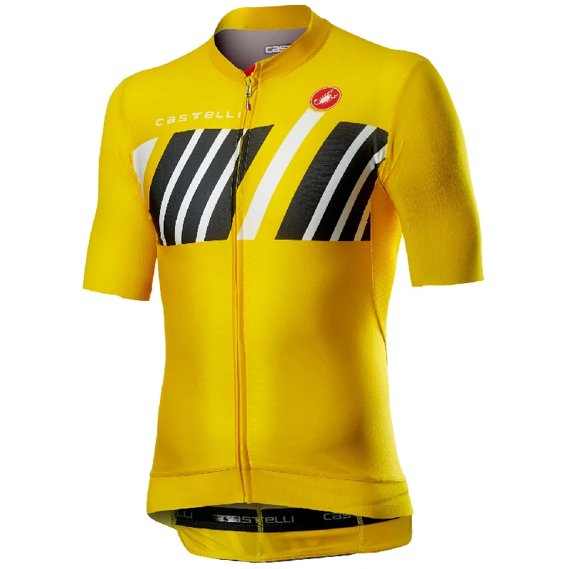 Fast-drying bike gloves-Maglia Castelli Hors Categorie - Giallo