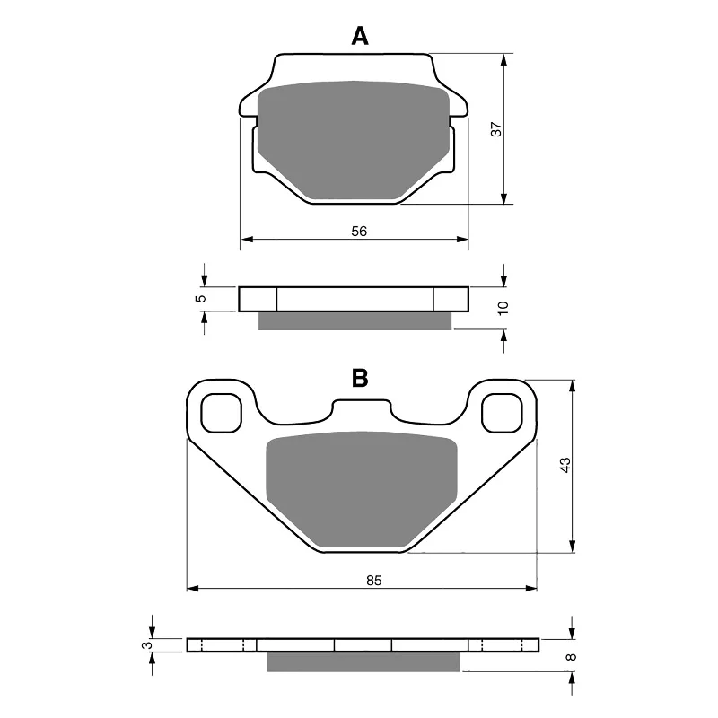 Foam shin protectors-GOLDfren Brake Pads - K5 Off-Road Racing (PBPR75 / PBPR329)