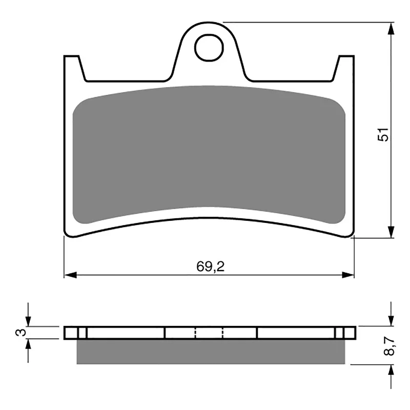 Fast-drying socks-GOLDfren Brake Pads - S33 Sintered Racing