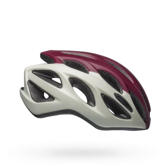 Storm-proof raincoat-Bell Tempo Road Helmet - Womens - Virago Matt Maroon-Slate-Sand - 2019