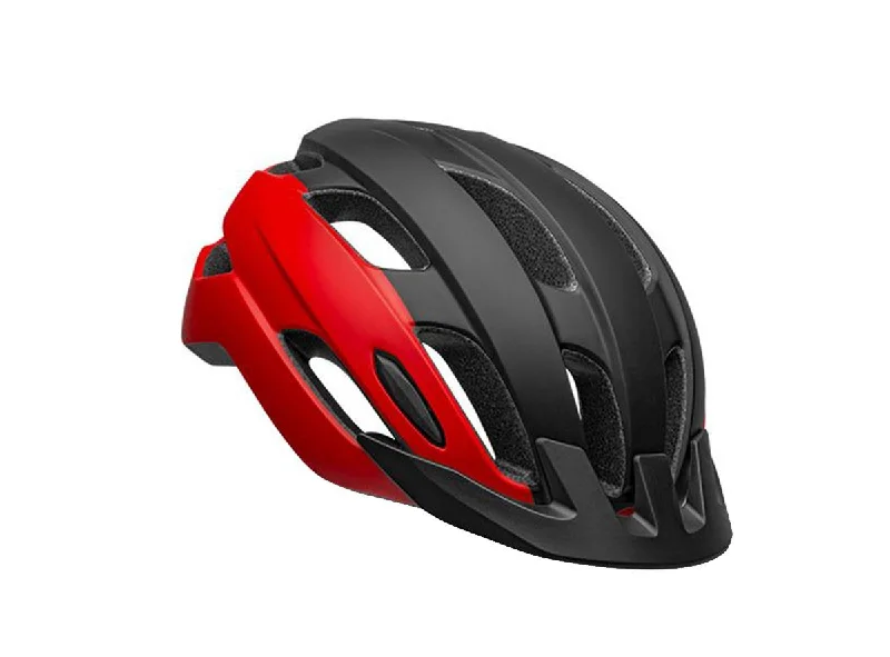 Gel-infused saddle cover-Bell Trace Road Helmet - Matt Red-Black - 2020