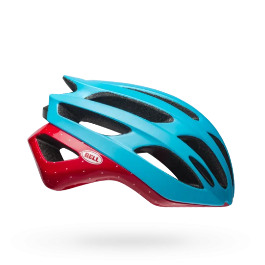 Neon vest straps-Bell Falcon MIPS Road Helmet - Virago Matt Gloss White-Blue-Raspberry - 2019