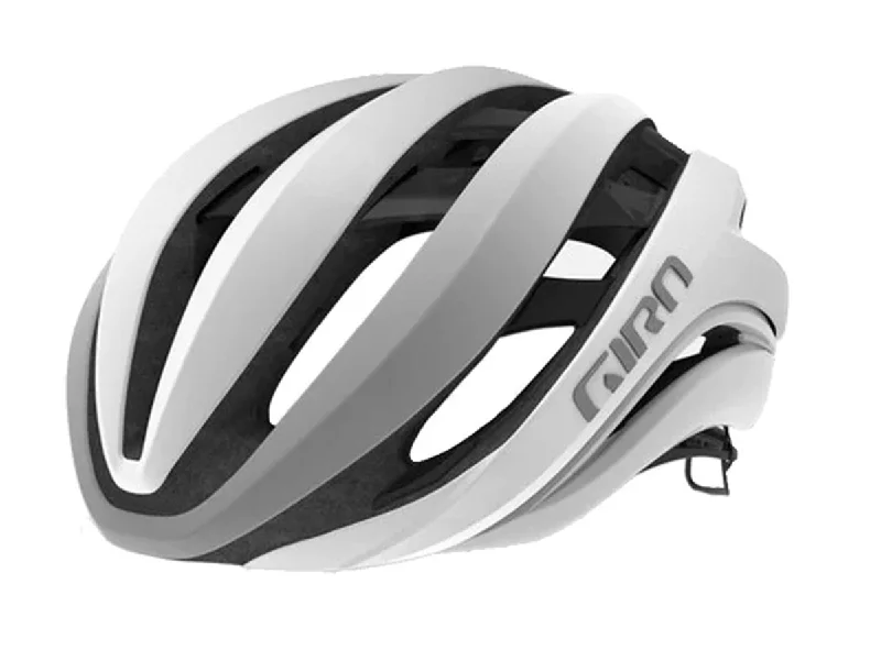 Fast-drying headband-Giro Aether MIPS Road Helmet - Matt White-Silver