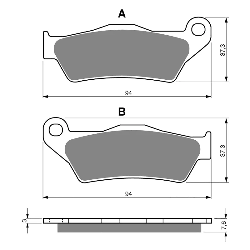 Weatherproof arm warmers-GOLDfren Brake Pads - K5 Off-Road Racing (PBPR114)