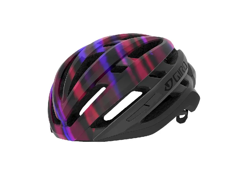 Weatherproof shoe straps-Giro Agilis MIPS Road Helmet - Womens - Matt Black-Electric Purple - 2020