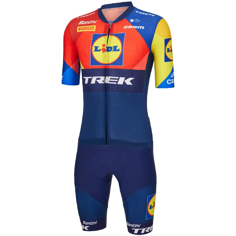 Cooling arm warmers-Body Santini Lidl Trek 2025 Aero Roadsuit