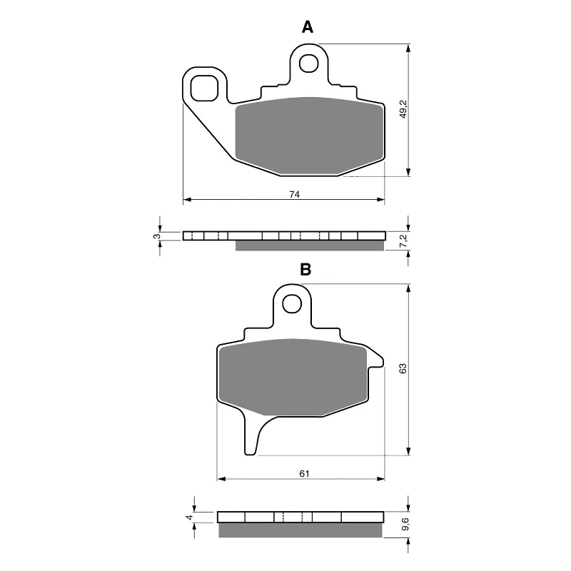 Cooling MTB base layer-GOLDfren Brake Pads - K5 Off-Road Racing (PBPR44)