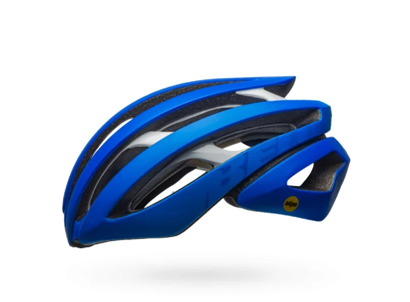 Neon tire strips-Bell Z20 MIPS Road Helmet - Matt Blue-White