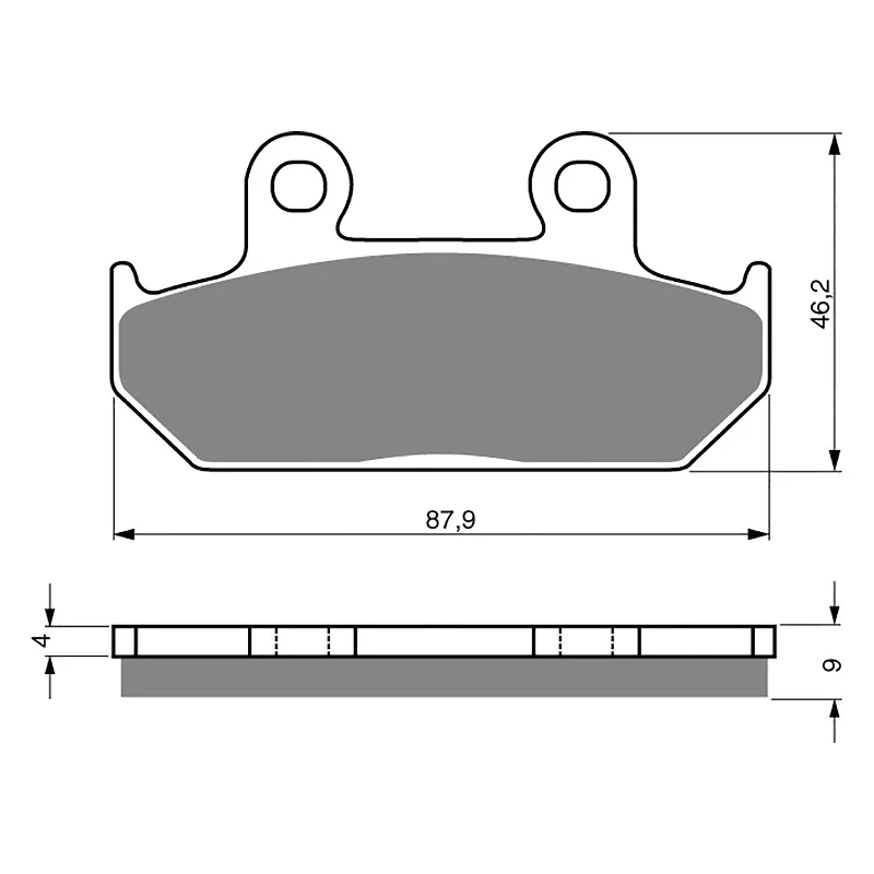 Stretchy elbow pads-GOLDfren Brake Pads - S3 Sintered Sports (PBPH41)