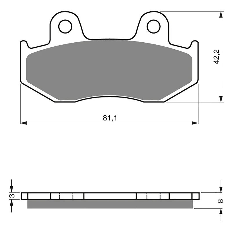 Rough-terrain MTB gloves-GOLDfren Brake Pads - S3 Sintered Sports (PBPH29)