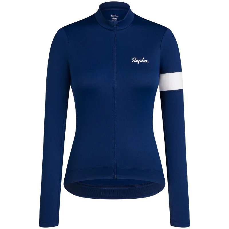 Storm-proof raincoat-Maglia donna maniche lunghe Rapha Core - Blu scuro