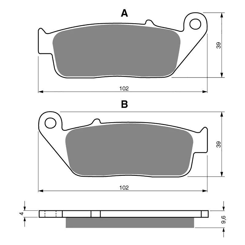 Storm-proof socks-GOLDfren Brake Pads - S3 Sintered Sports (PBPH48)