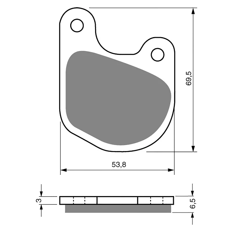 Rubber road pedals-GOLDfren Brake Pads - S3 Sintered Sports (PBPH71)