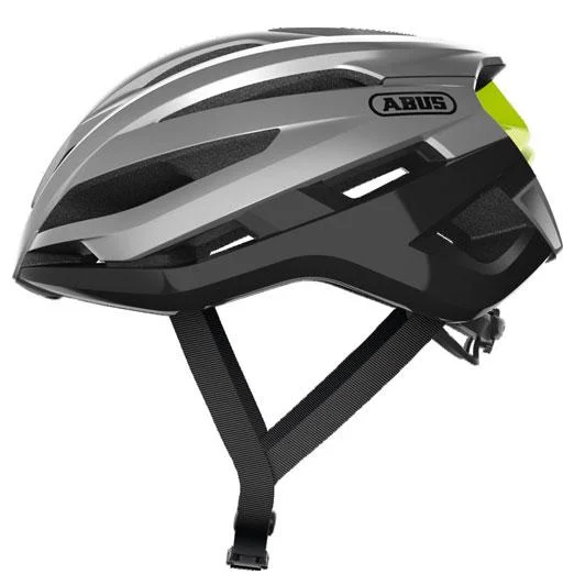 Bright raincoat-Abus StormChaser Helmet - Gleam Silver