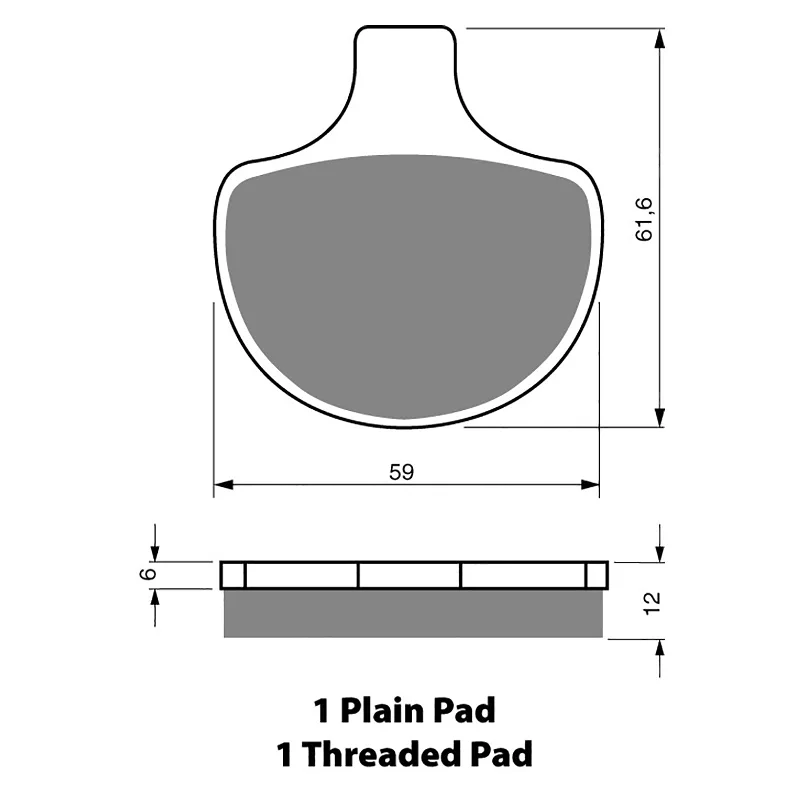 Storm-proof socks-GOLDfren Brake Pads - S3 Sintered Sports (PBPH74)