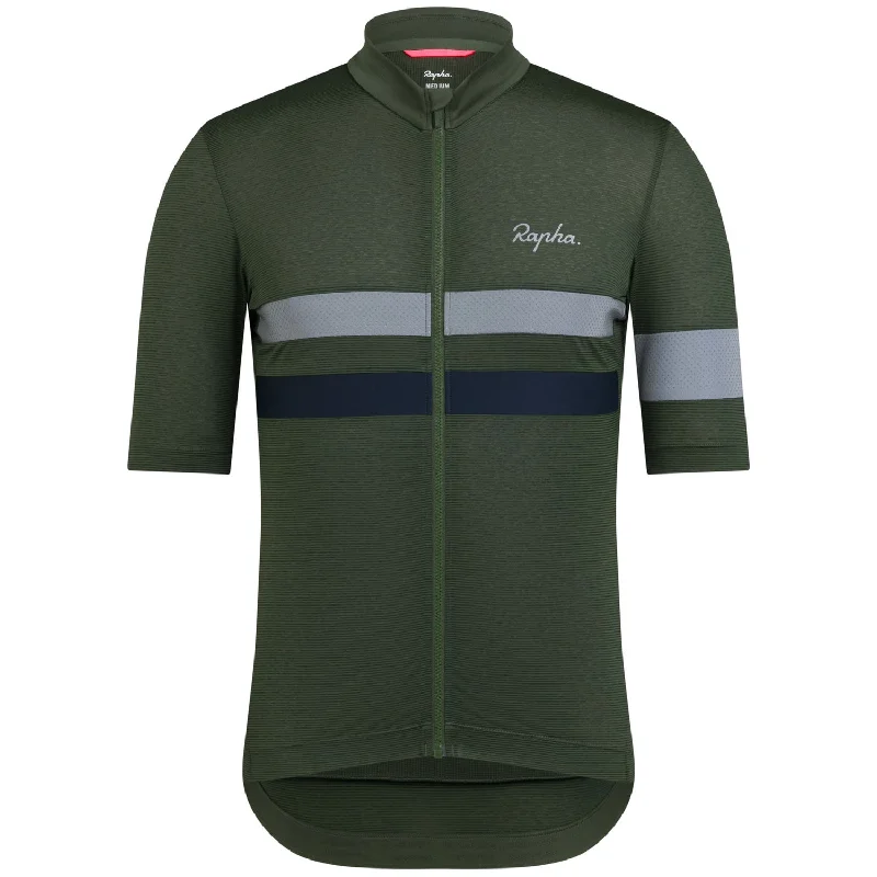 Thin cycling vest-Maglia Rapha Brevet Lightweight - Verde scuro