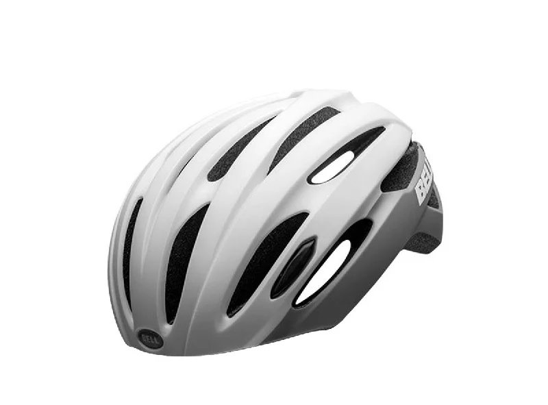 Storm-proof bike jacket-Bell Avenue LED MIPS Road Helmet - Womens - Matt Gloss White-Gray - 2020