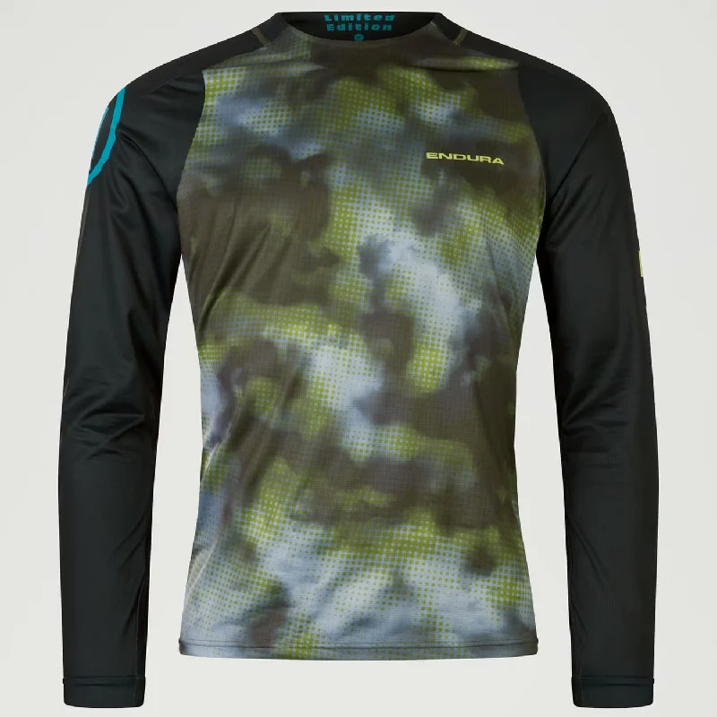 Pro-level vest-Maglia maniche lunghe Endura Pixel Cloud LTD - Verde