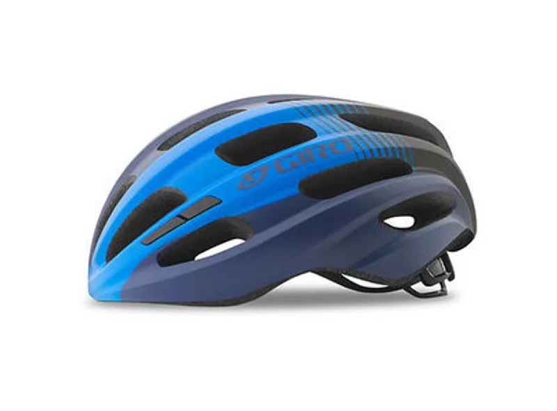 Stiff-soled bike shoes-Giro Isode Road Helmet - Matt Blue