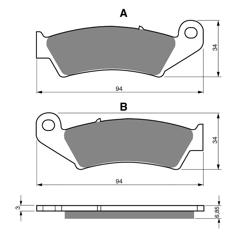 Fast-drying socks-GOLDfren Brake Pads - S3 Sintered Sports