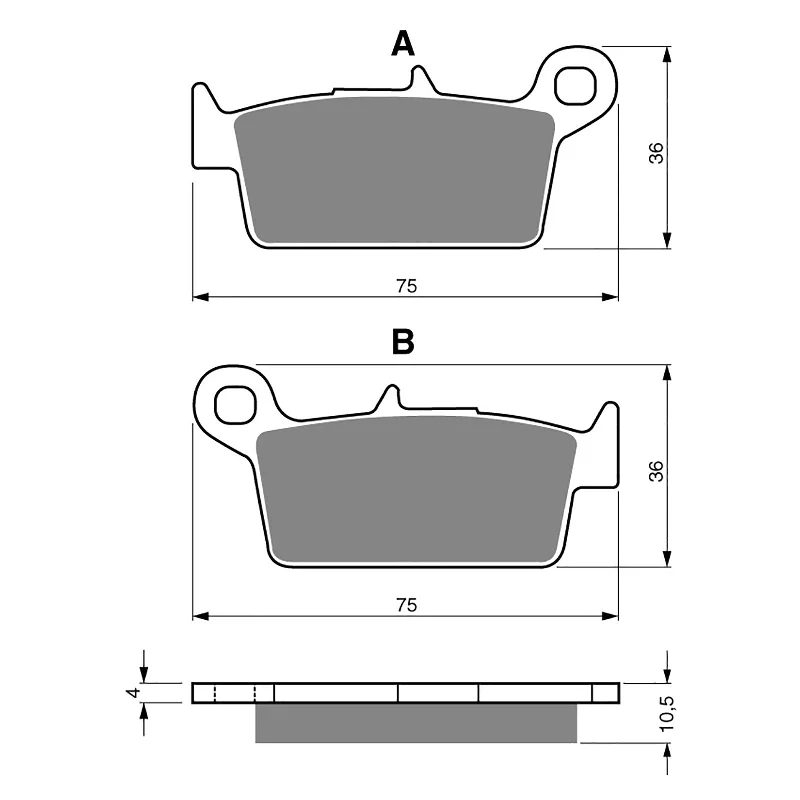 Thin bike gloves-GOLDfren Brake Pads - S3 Sintered Sports