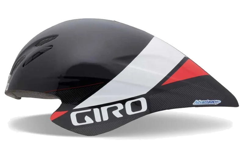 Thin elbow pads-Giro Advantage 2 Time Trial Road Helmet - Red-Black