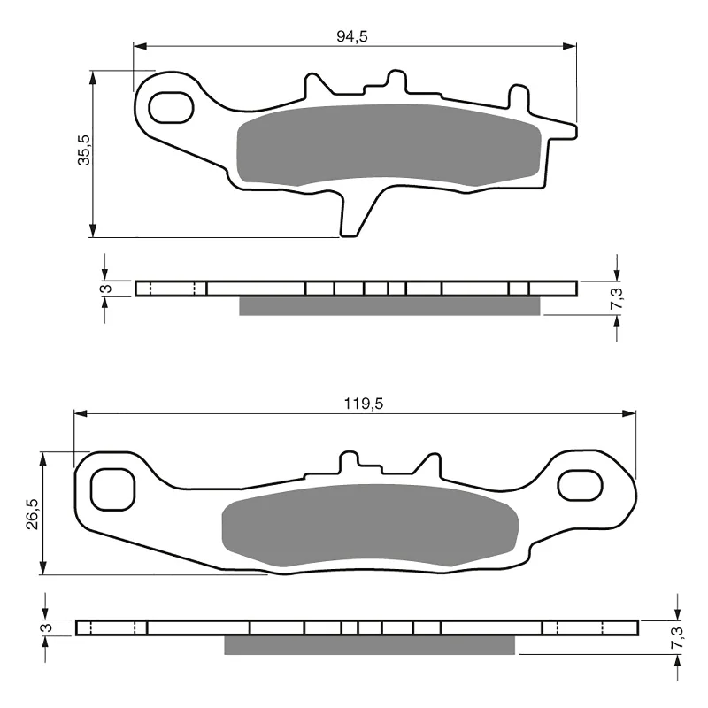 Neon rain cape-GOLDfren Brake Pads - K5 Off-Road Racing (PBPR244)