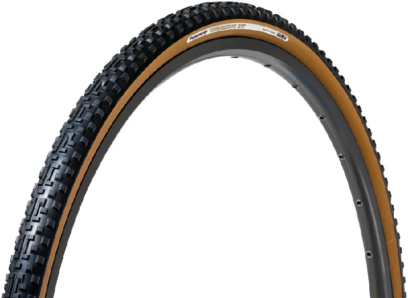 Wool arm warmers-Panaracer GravelKing EXT Plus Tire - 700 x 38 Tubeless Folding BLK/Brown ProTite Protection