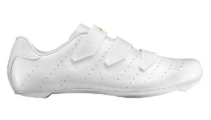 Weatherproof cycling panniers-Mavic Cosmic Road Shoe - White-White