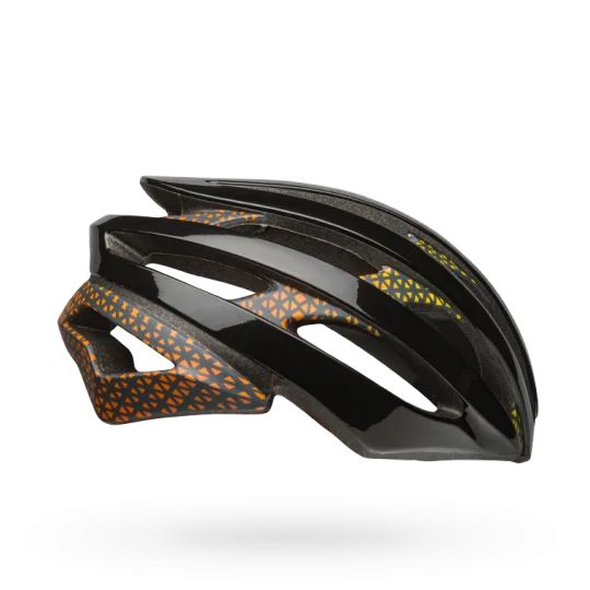 Stretchy knee pads-Bell Stratus MIPS Road Helmet - Matt Gloss Black-Yellow-KTM Orange - 2019