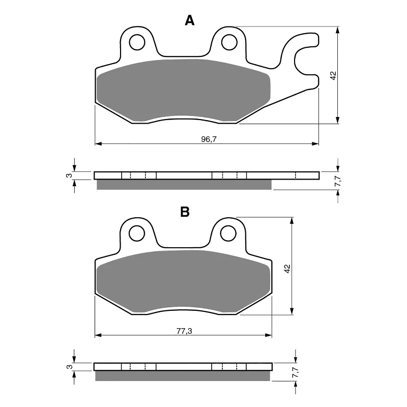 Stretchy bike cap-GOLDfren Brake Pads - K5 Off-Road Racing (PBPR55)