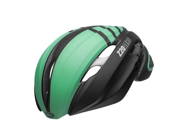 Airflow road bike helmet-Bell Z20 Aero MIPS Road Helmet - Matt Gloss Black-Mint-White - 2019