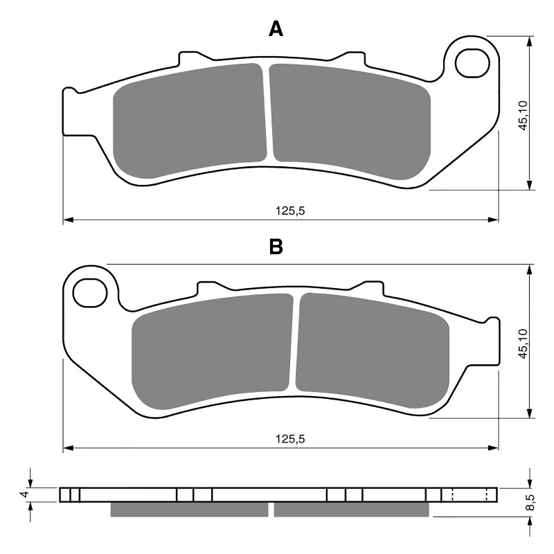 Cushioned bike jersey-GOLDfren Brake Pads - S3 Sintered Sports (PBPH123)