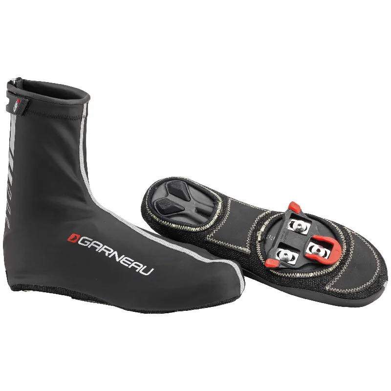 Cushioned bike socks-Louis Garneau H2O 2 Cycling Shoe Cover - Black