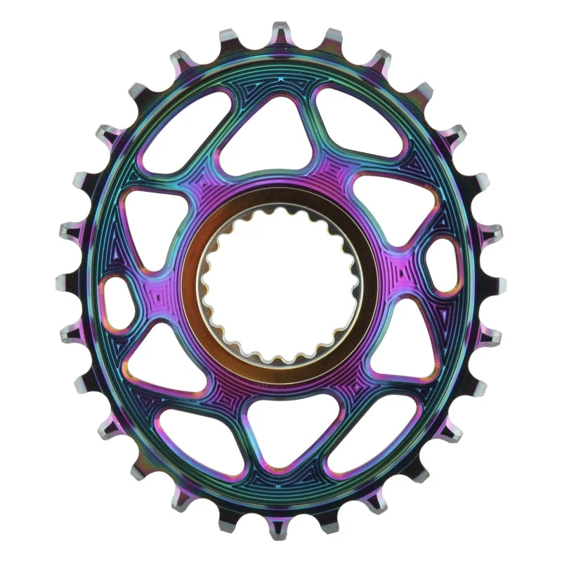 Fast-drying gloves-Absolute Black Shimano Direct Mount Oval Chainring 28T - PVD Rainbow