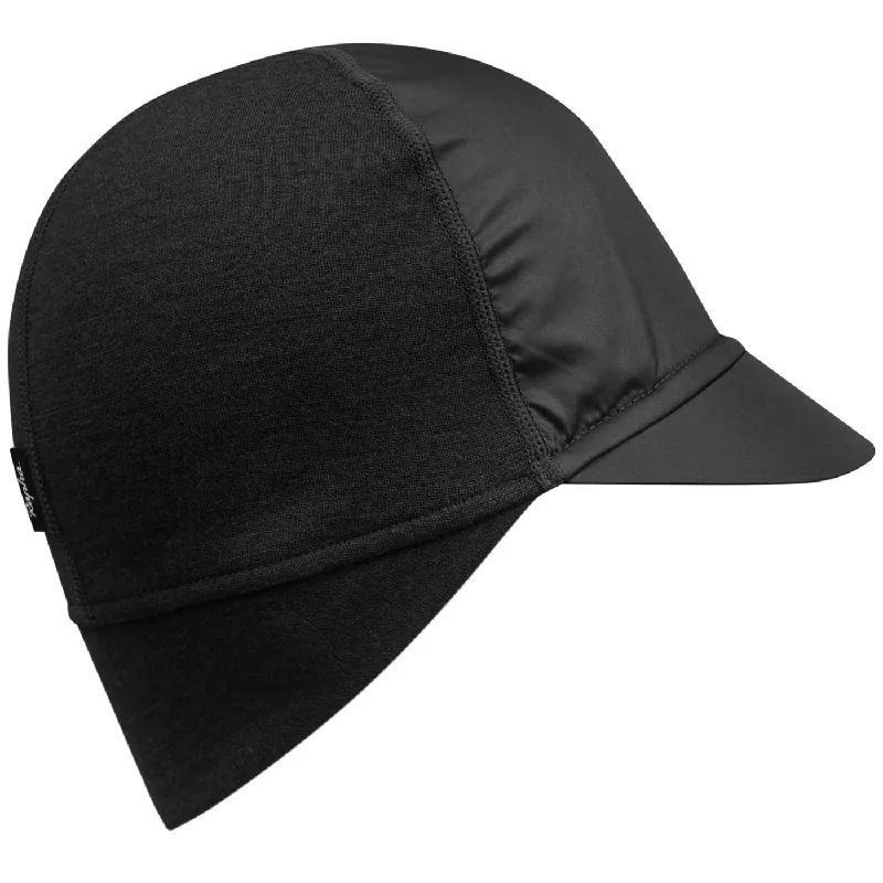 Custom-fit bike helmet-Cappello Rapha Peaked Merino Hat - Nero