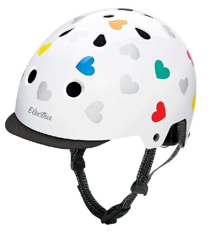 Rubber shoe covers-Electra Graphic Bike Helmet - Heartchya