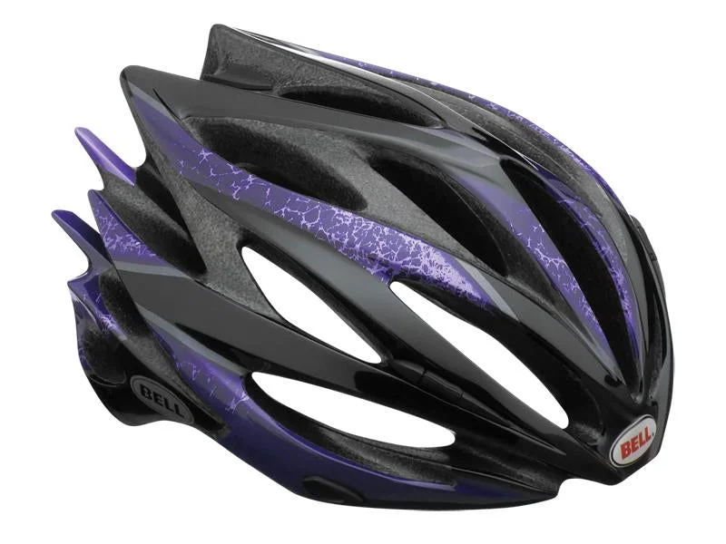 Cushioned MTB helmet-Bell Sweep Road Helmet - Plum Sparker-Black