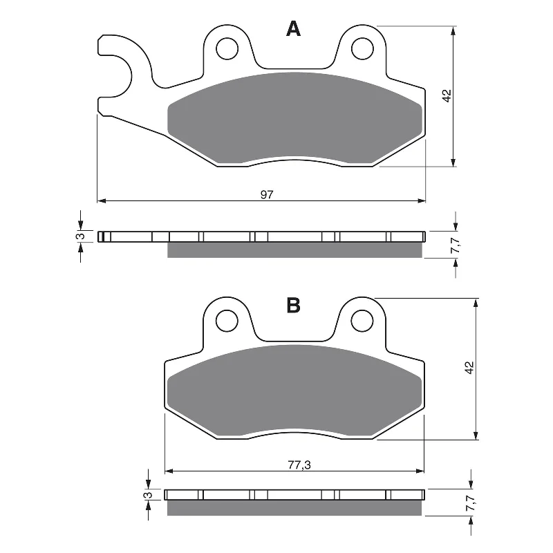 Wool MTB headband-GOLDfren Brake Pads - S3 Sintered Sports (PBPH46)