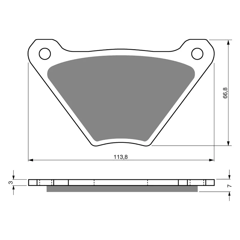 Weatherproof frame bag-GOLDfren Brake Pads - S3 Sintered Sports (PBPH70)