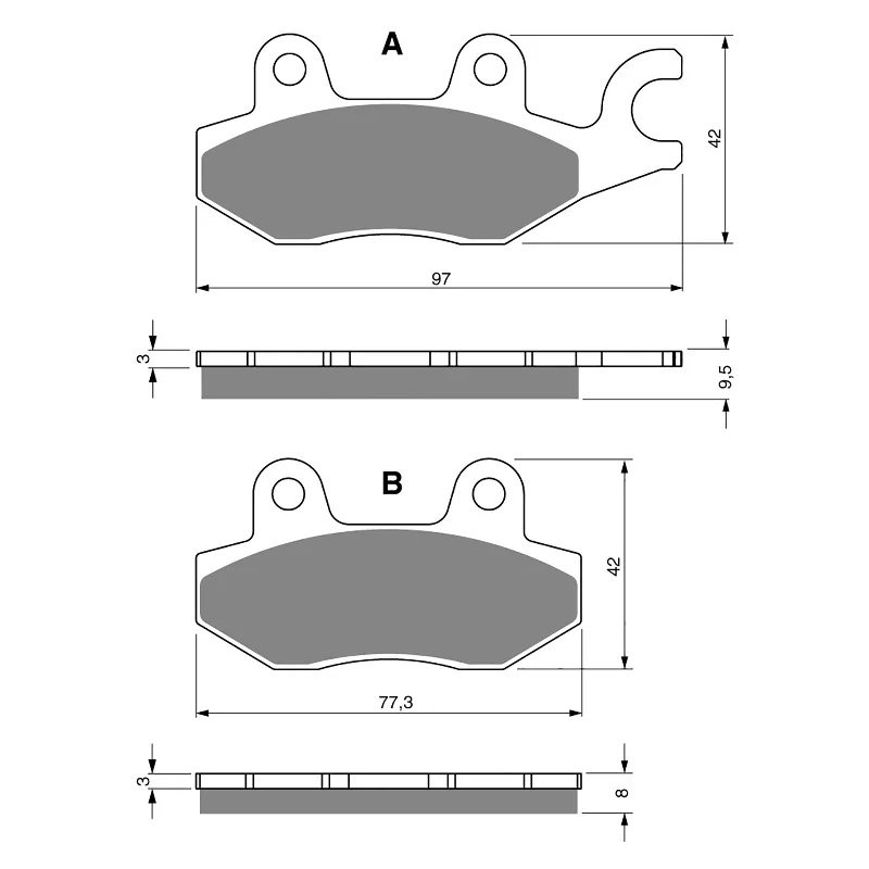 Neon shoe covers-GOLDfren Brake Pads - S3 Sintered Sports (PBPH203)