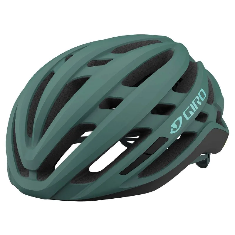 Rubber saddlebag-Giro Agilis MIPS Road Helmet - Womens - Matt Gray-Green - 2021