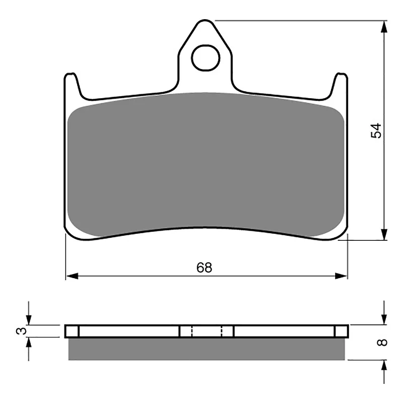 Rubber shoe covers-GOLDfren Brake Pads - S3 Sintered Sports (PBPH62)