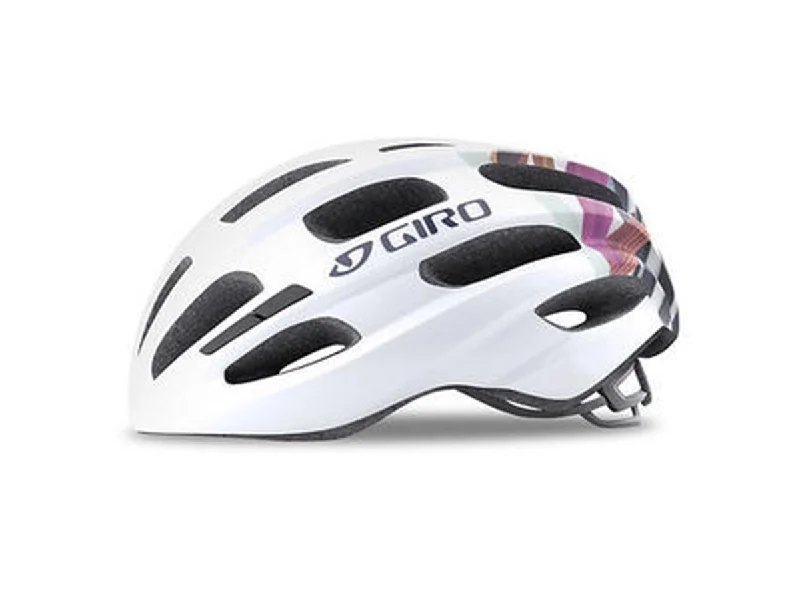 Mesh-vented cycling gloves-Giro Isode Road Helmet - Matt White-Floral