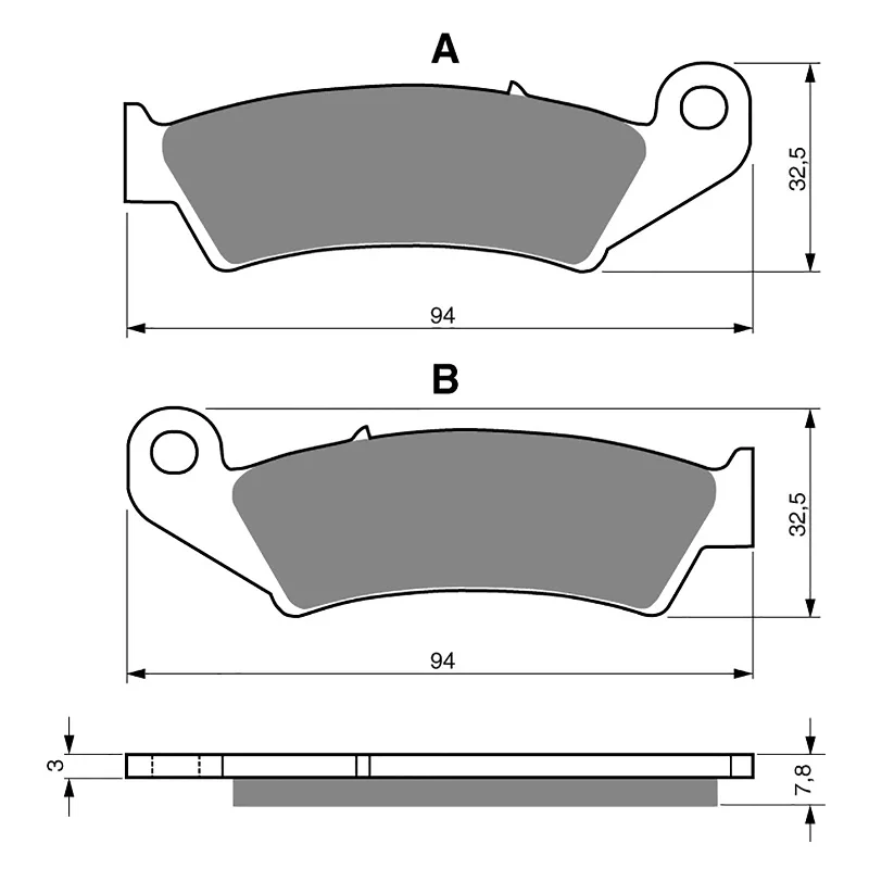 Rugged ankle straps-GOLDfren Brake Pads - K5 Off-Road Racing (PBPR42)