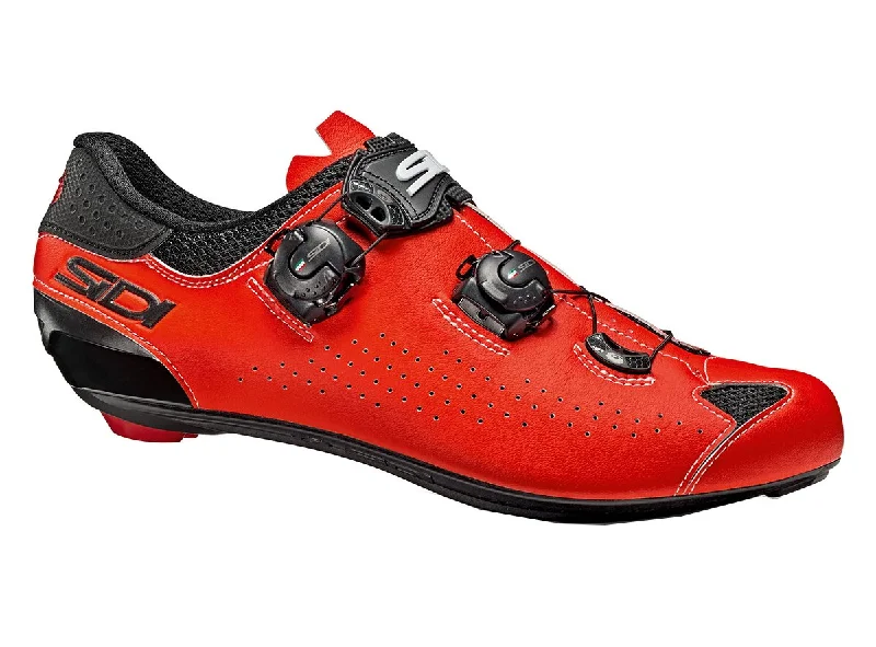 Cooling MTB jacket-Sidi Genius 10 Road Shoe - Black-Fluo Red