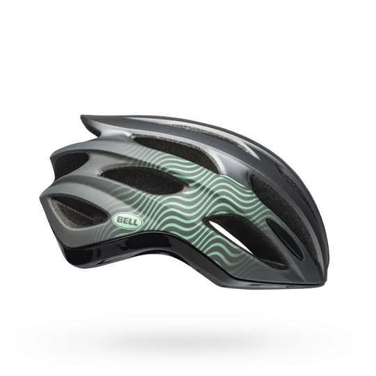 Storm-proof vest-Bell Formula MIPS Road Helmet - Tsunami Matt-Gloss Gunmetal-Mint-Black - 2019